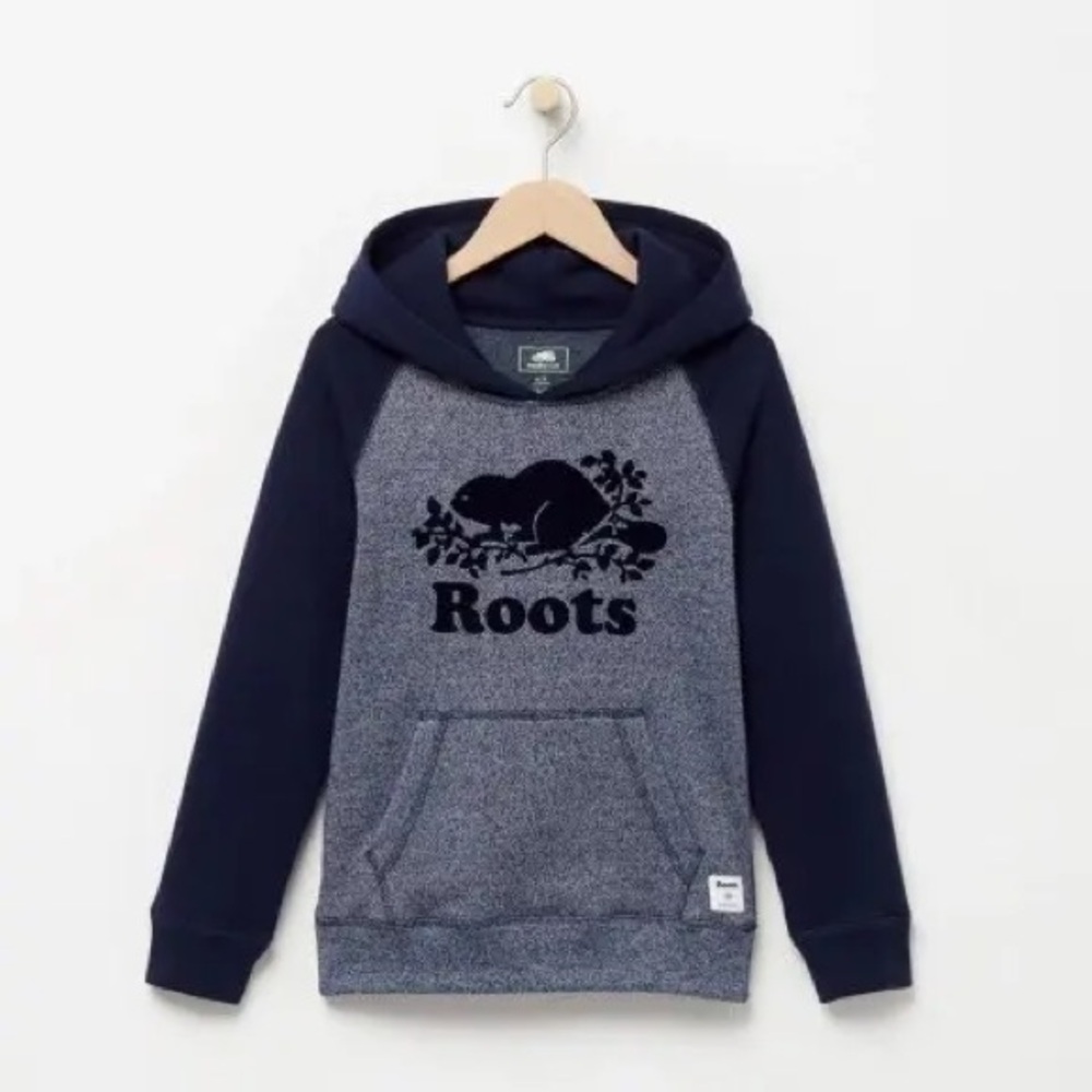 Roots Charcoal and Heather Gray Hoodie